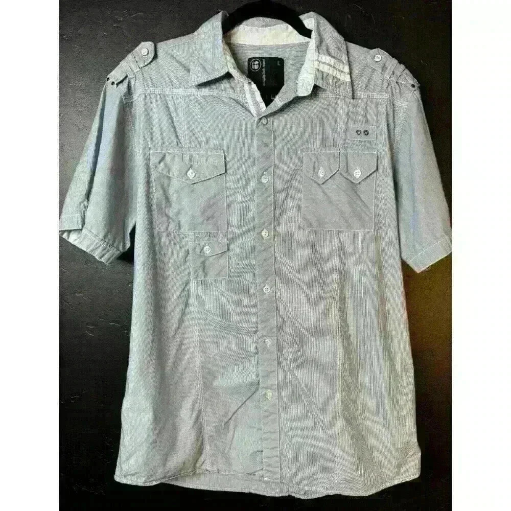 FLTR Faith Loyalty Truth Respect Gray Shirt Short Sleeve Mens L